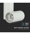 Spot sur rail monophasé 30W, RA95 - 24 degrés, blanc, 6400K, 5 ans de garantie