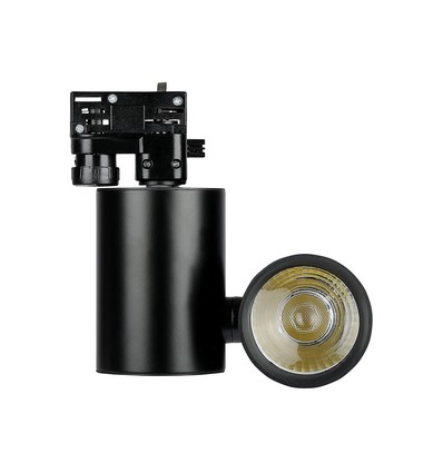 Spot sur rail LED 15W, RA95 - 24 degrés, Noir, 5 ans de garantie