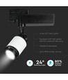 Spot sur rail triphasé 10W - 24 degrés, 80lm/W, IP20, 5 ans de garantie
