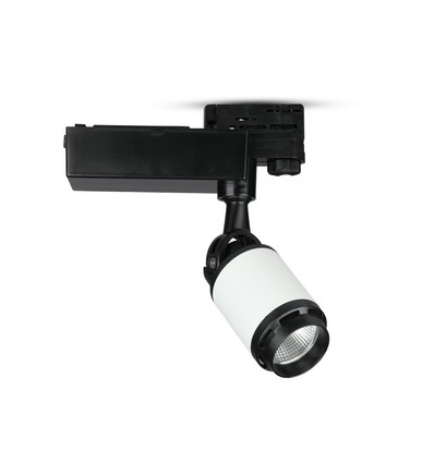 Spot sur rail triphasé 25W - 2100lm, 24 degrés, aluminium, 5 ans de garantie
