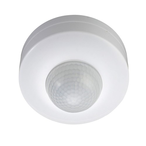 Détecteur de plafond avec commande manuelle - Max 300W, blanc, PIR infrarouge, IP20 intérieur