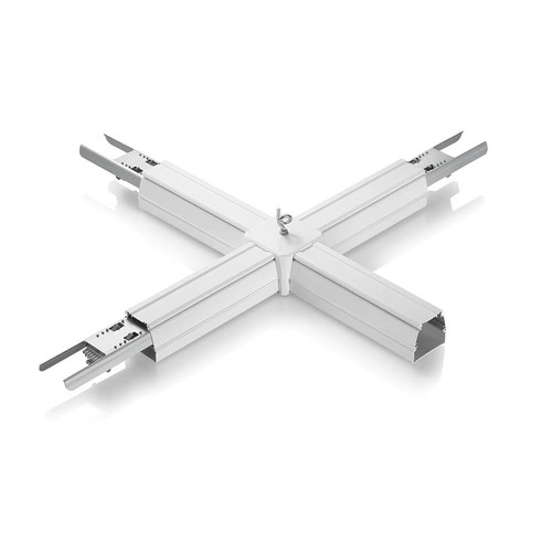 Connecteur en X pour système de rail 8 fils