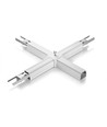 Connecteur en X pour système de rail 8 fils