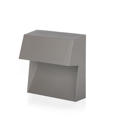 Luminaire d'escalier LED 3W en saillie - IP65, Gris, 4000K, 210lm