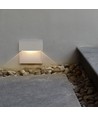 Luminaire d'escalier LED 3W en saillie - IP65, Gris, 4000K, 210lm