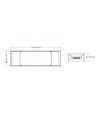 Alimentation dimmable 75W / 12V DC - 6.25A, RF, push-dim