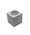 Spot en saillie GU10 en plâtre, carré - Blanc, 70x70x75mm, à peindre, IP20, sans source lumineuse