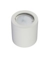 Plafonnier rond en gypse GU10 - Blanc, sans source lumineuse