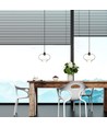 Suspension Ø28cm Artistic Globe - Douille E27, verre transparent, design moderne