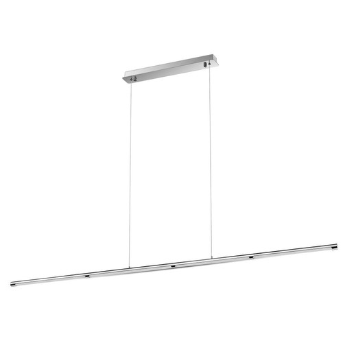 Suspension LED designer 36W en chrome - 182cm, 2700lm, 4000K, IP20