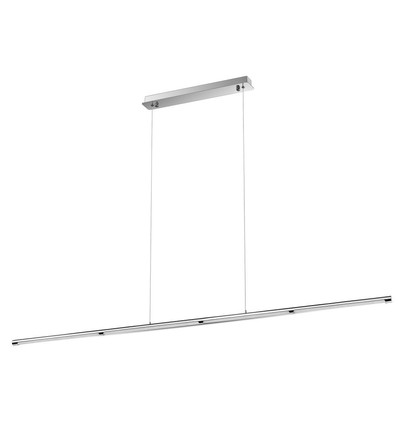 Suspension LED designer 36W en chrome - 182cm, 2700lm, 4000K, IP20