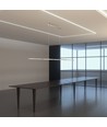 Suspension LED designer 36W en chrome - 182cm, 2700lm, 4000K, IP20