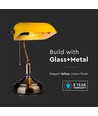 Lampe de table Banker E27 - Bakélite, Jaune