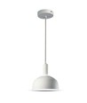 Suspension E14 avec abat-jour blanc - Max. 60W, ajustable, design moderne, sans source lumineuse