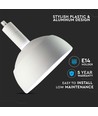 Suspension E14 avec abat-jour blanc - Max. 60W, ajustable, design moderne, sans source lumineuse