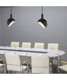 Suspension E14 avec abat-jour ajustable - Noir, Ø18cm, câble 1m, max 60W, hors source lumineuse