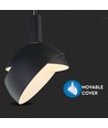 Suspension E14 avec abat-jour ajustable - Noir, Ø18cm, câble 1m, max 60W, hors source lumineuse