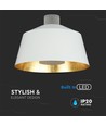 Suspension LED 7W, Ø25cm - Acrylique blanc, 4000K, source lumineuse incl.