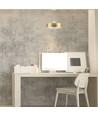 Suspension LED 7W, Ø34cm - Doré, abat-jour acrylique, 4000K, source lumineuse incl.
