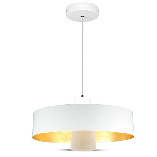 Suspension LED 7W - Ø34cm, abat-jour acrylique blanc, 120 degrés, source lumineuse incl.