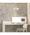 Suspension LED 7W - Ø34cm, abat-jour acrylique blanc, 120 degrés, source lumineuse incl.