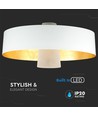 Suspension LED 7W - Ø34cm, abat-jour acrylique blanc, 120 degrés, source lumineuse incl.