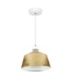 Suspension LED 7W avec abat-jour acrylique doré - 3000K, IP20, source lumineuse incl.