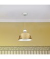 Suspension LED 7W avec abat-jour acrylique doré - 3000K, IP20, source lumineuse incl.