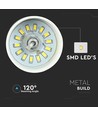 Suspension LED 7W avec abat-jour acrylique doré - 3000K, IP20, source lumineuse incl.