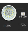 Suspension LED 7W blanche - Ø25cm, acrylique, 3000K, source lumineuse incl.