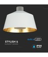 Suspension LED 7W blanche - Ø25cm, acrylique, 3000K, source lumineuse incl.