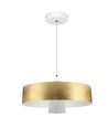 Suspension LED 7W, abat-jour acrylique doré - Ø34cm, 3000K, 400lm, IP20