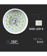 Suspension LED 7W, abat-jour acrylique doré - Ø34cm, 3000K, 400lm, IP20