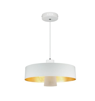 Suspension LED 7W - Ø34cm, abat-jour acrylique blanc, 400lm, 120 degrés, source lumineuse incl.