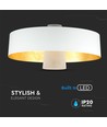 Suspension LED 7W - Ø34cm, abat-jour acrylique blanc, 400lm, 120 degrés, source lumineuse incl.