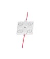 Module LED 1,44W, 12V - IP68 étanche, 135lm, 160 degrés, 37x37mm, couleur de lumière rouge
