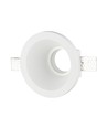 Spot encastrable en plâtre GU10, rond - Blanc, trou: Ø13,2 cm, dim: Ø13,2 x 7,4 cm, sans source lumineuse