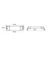 Contrôleur LED LEDlife rWave - Push-dim, 12V (180W), 24V (360W), serre-câble aux deux extrémités