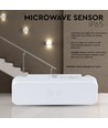 Capteur micro-ondes en blanc - Capteur de mouvement, max 200W LED, IP65