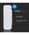 Capteur micro-ondes en blanc - Capteur de mouvement, max 200W LED, IP65