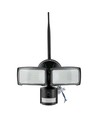 Projecteur LED 18W avec caméra WiFi et capteur - 6000K, IP44, blanc, extérieur, caméra de sécurité