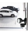 Projecteur LED 18W avec caméra WiFi et capteur - 6000K, IP44, blanc, extérieur, caméra de sécurité