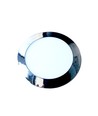 Dalle LED encastrable 24W Ø30cm - Chrome, rond, 2000lm, Perçage : Ø28,5 cm, Dim : Ø30 cm