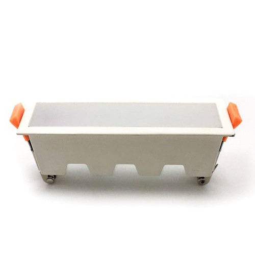 Panneau LED linéaire encastrable 10W - 750lm, 138x32mm, bord blanc, blanc chaud, IP20