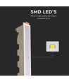 Réglette LED linéaire 29cm 20W - Ultra slim, bord blanc, 6400K, IP20 intérieur