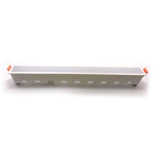 Panneau LED encastrable 30W - 2400lm, 43x4,5cm, bord blanc, IP20 intérieur