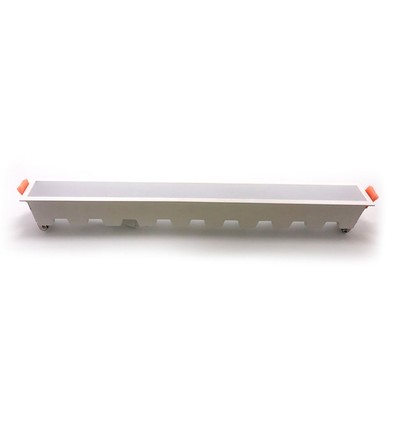 Panneau LED encastrable 30W - 2400lm, 43x4,5cm, bord blanc, IP20 intérieur
