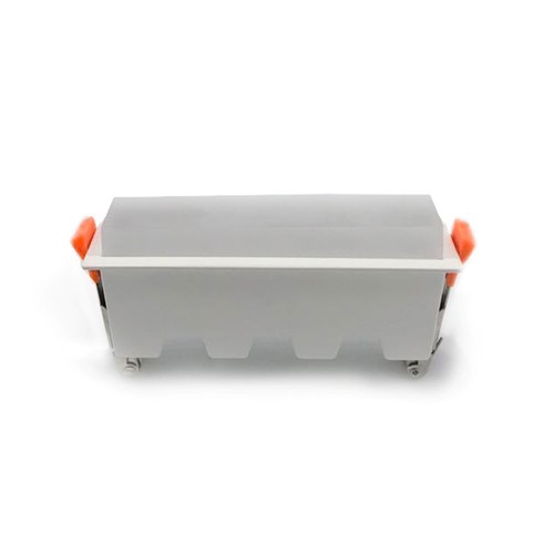 Panneau LED linéaire encastrable 10W - 700lm, 6400K, IP20, perçage: 13,8x3,2 cm, bord blanc