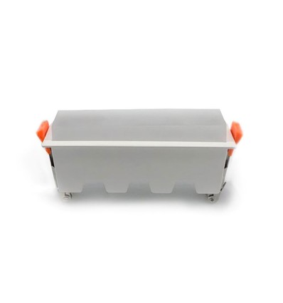 Panneau LED linéaire encastrable 10W - 700lm, 6400K, IP20, perçage: 13,8x3,2 cm, bord blanc