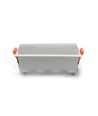 Panneau LED linéaire encastrable 10W - 700lm, 6400K, IP20, perçage: 13,8x3,2 cm, bord blanc
